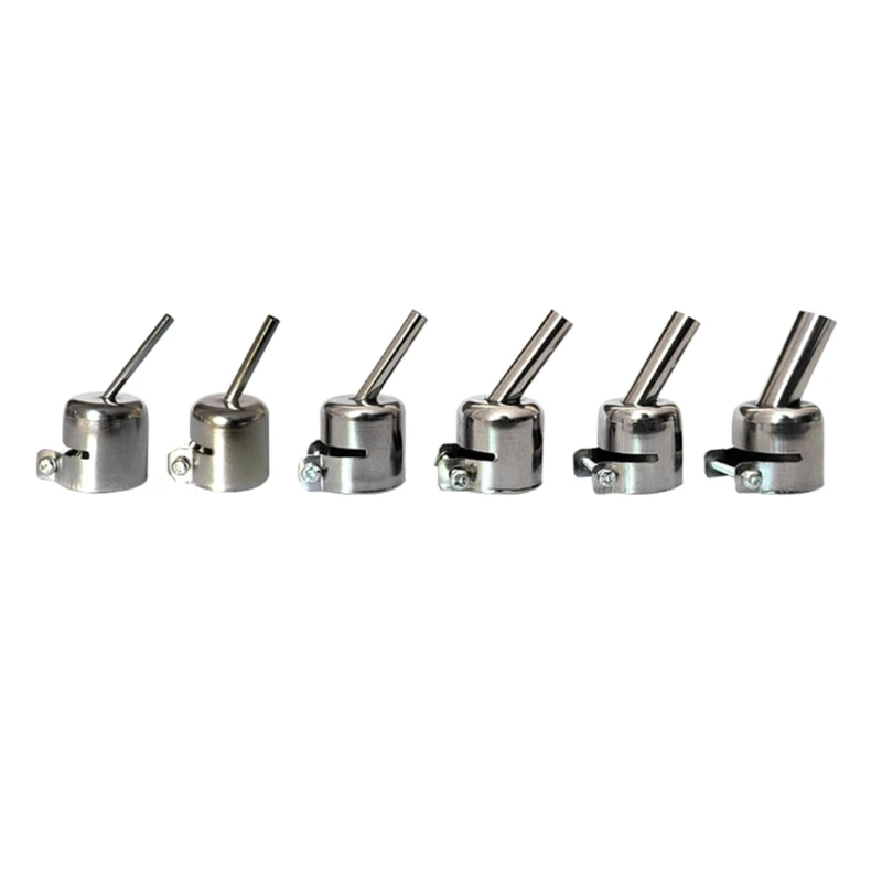 

6x Oblique Nozzle Hot Soldering Desoldering Station Accessories Nozzle Tip For 850 850A 852 852D 852D+950 Welding Angled