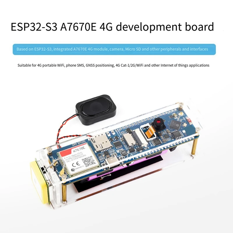 ESP32-S3 A7670E 4G макетная плата синяя PCB поддерживает LTE Cat-1/2G Bluetooth5 GNSS позиционирование
