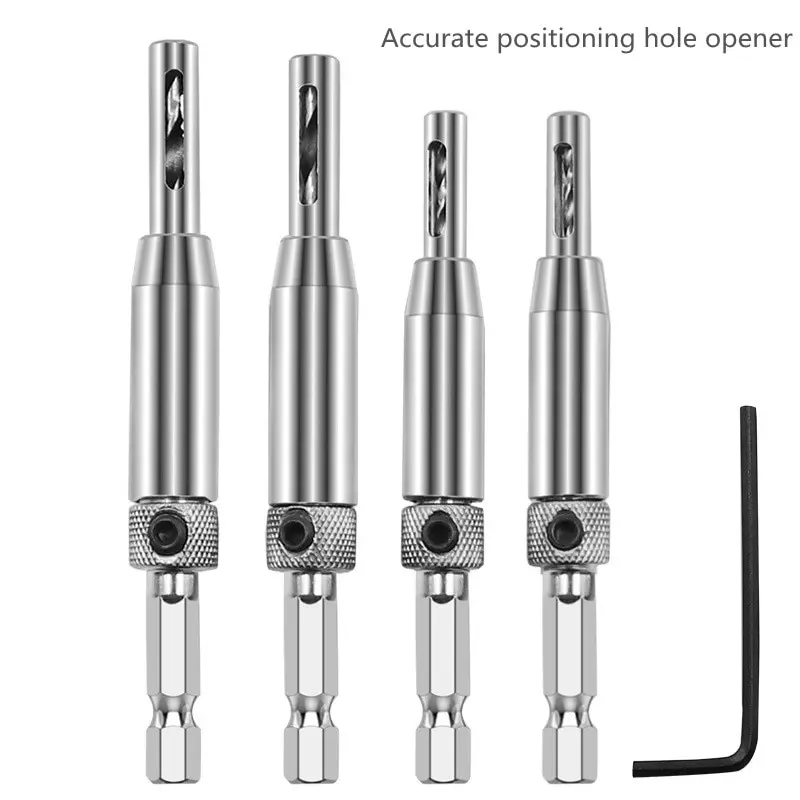 

Дрель для петель HILIXUN, для деревообработки, позиционирования дверных и оконных петель, набор для перфорации, высокоскоростная стальная дрель с шестигранным хвостовиком