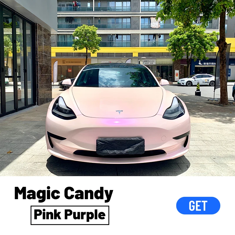 Высококачественная Глянцевая Волшебная розовая фиолетовая полимерная
