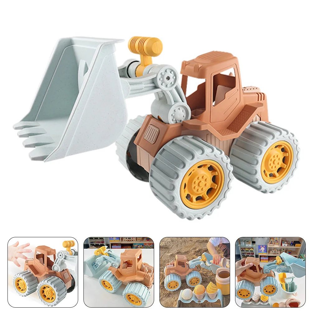 

Children's Bulldozer Kids Cognitive Toy Construction Car Baby Excavator Push Back Cart