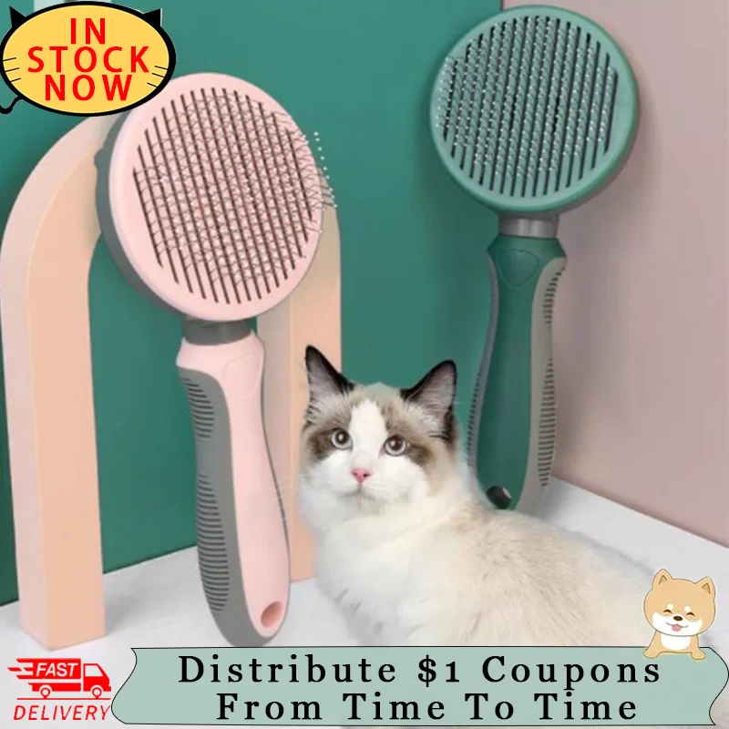 

Pet Cat Dog Grooming Slicker Brush Colors Self Cleaning Pet Pin Brush Cat Dog Slicker Brush Drop Shipping Pet Cat Dog Comb