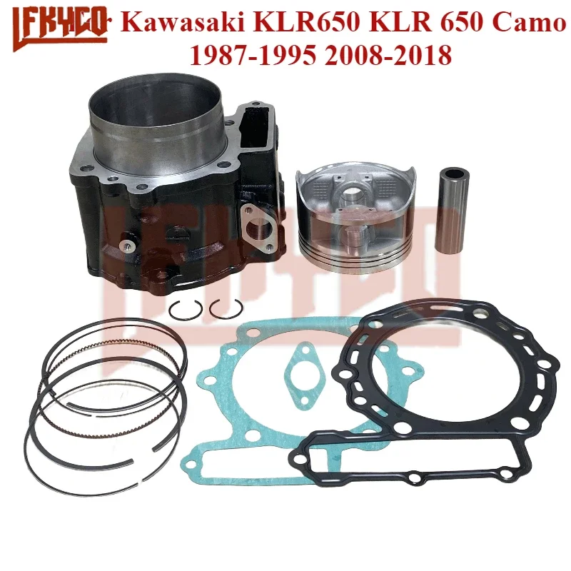 Комплект цилиндров двигателя мотоцикла 650CC для Kawasaki KLR650 KLR 650 Camo 1987-1995 2008-2018 11005-0584