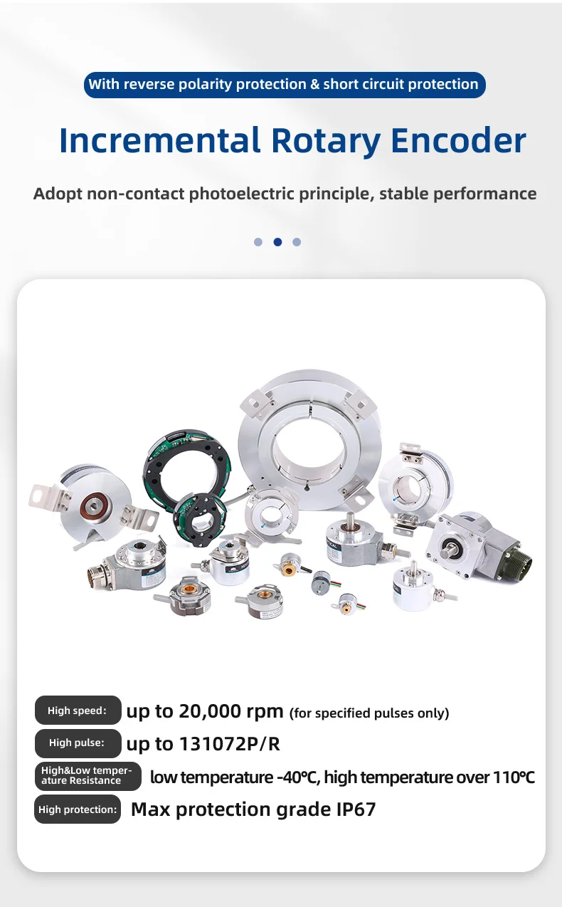 Датчик лифта HENGXIANG с полым валом диаметром от 70 мм до 82 датчик кодирования HTL /TTL K158