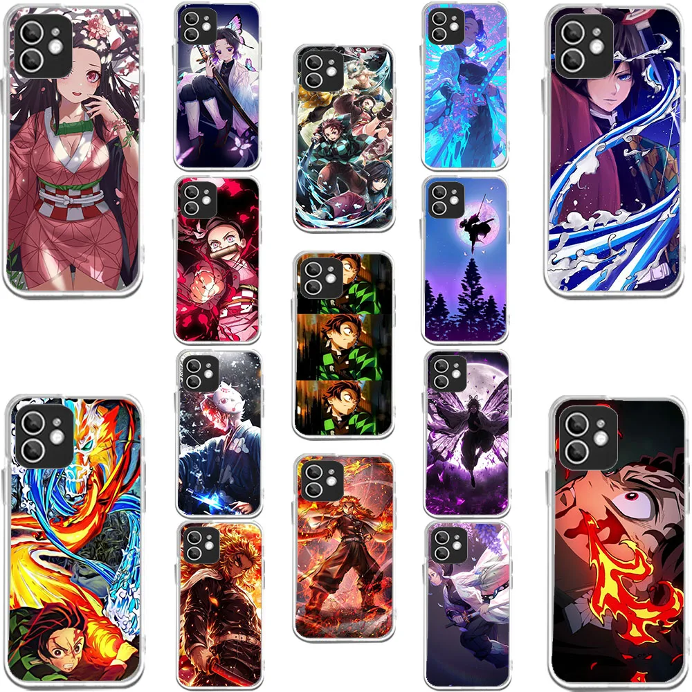 WAA-9 Demon Slayer Transparent Flexible TPU Case For Moto One Edge 20 30 40 50 Action Fusion Zoom Lite neo Pro