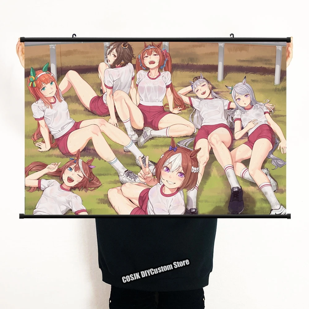 

Аниме Umamusume: Pretty Derby Daiwa Scarlet Gold постер с кораблем настенный свиток, домашний декор, украшение для гостиной, коллекционные художественные пода...