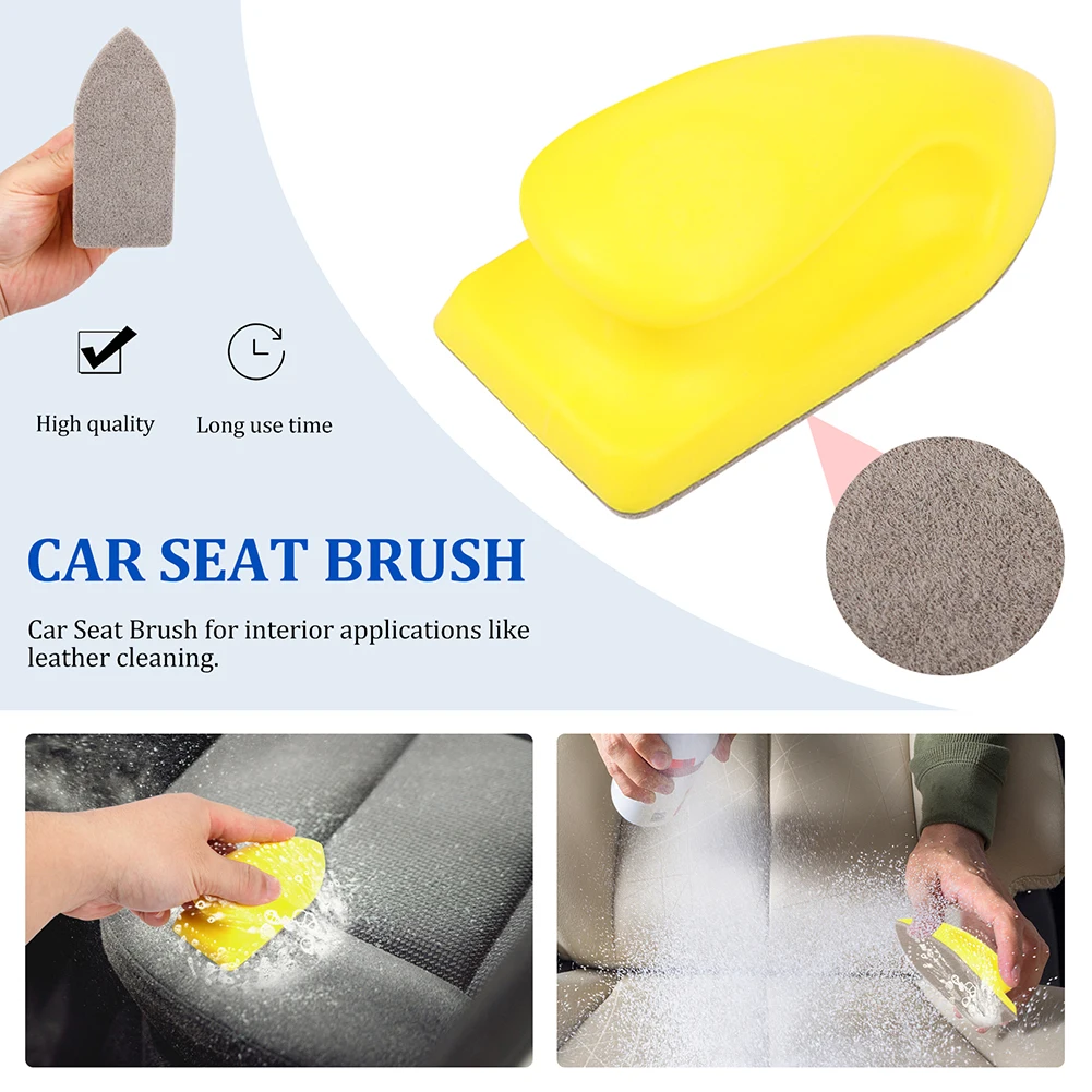 

1x Car Leather Seat Care Detailing Clean Nano Brush Auto Interior Wash Detailing Clean Nano Brush Accessories Duster Sponge Pads