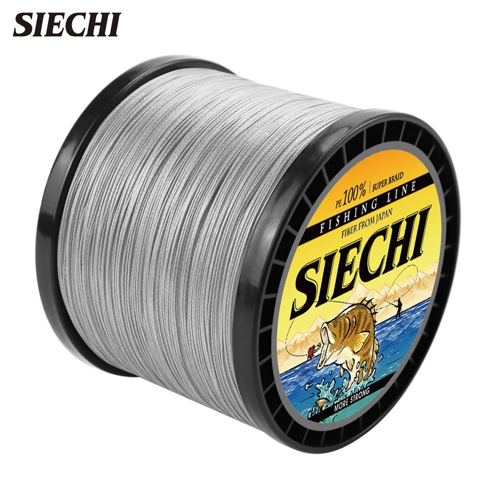 

SIECHI Multifilament Fishing Line 4 Strands 1000/500/300M Braided Carp Fishing Line Super Strong