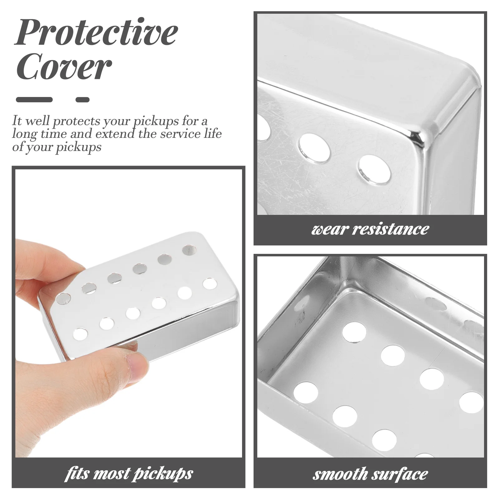 

Pickup Cover Guitar Covers Metal Humbucker Acoustic Accessoriescopper Instrument Neck Brass Musical Starer Bridgebass