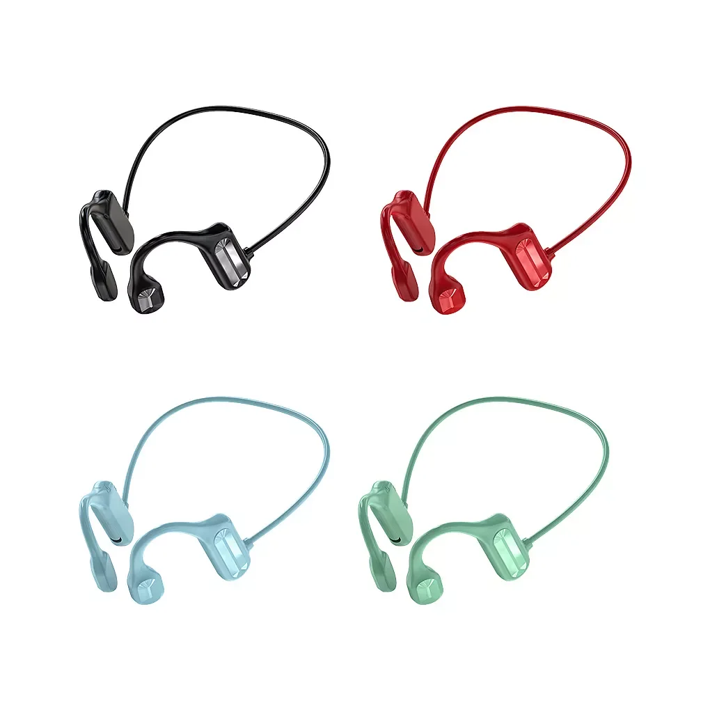 Enlarge Wireless Headset Bone Conduction Concept BT Headset Wireless Fitness Hanging Ear Hook Touch Headphones