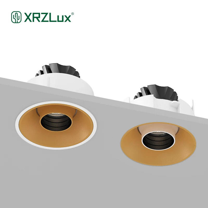 XRZLux Modern LED Recessed Downlight Frameless Built-in Spot Lamp for Living Room Corridor Bedroom Cutout Size 75mm Spot Light
