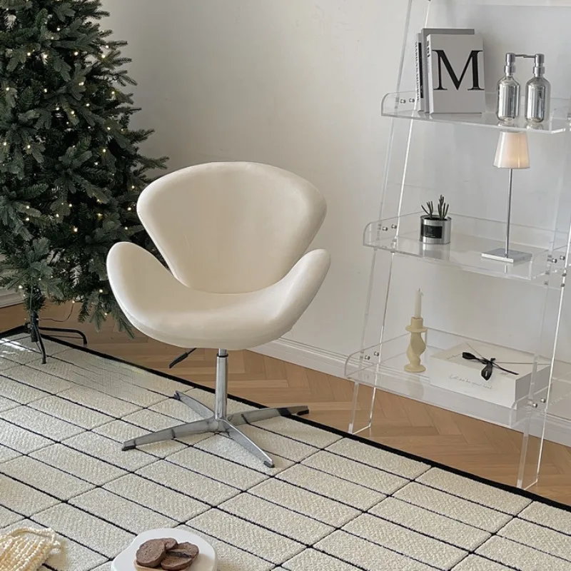 

Wrapped swan chair, net red small sofa, comfortable sitting feeling, simple solid color small house, lifting Office chair