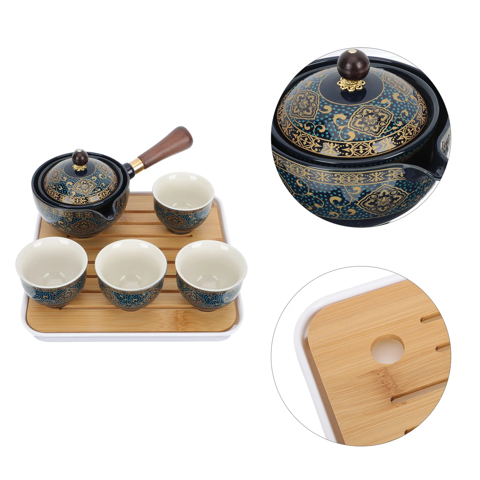 

1 Set of Ceramic Automatic Teapot Chic Tea Pot Heat Resistant Teapot for Home