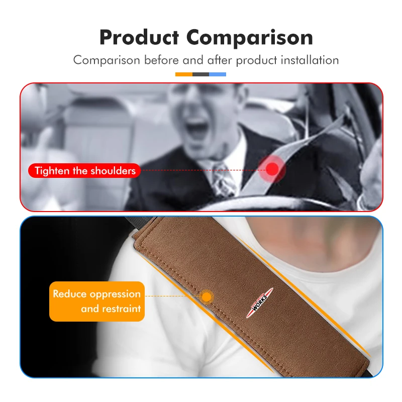 1/2 шт. защитный чехол для ремня безопасности из замши