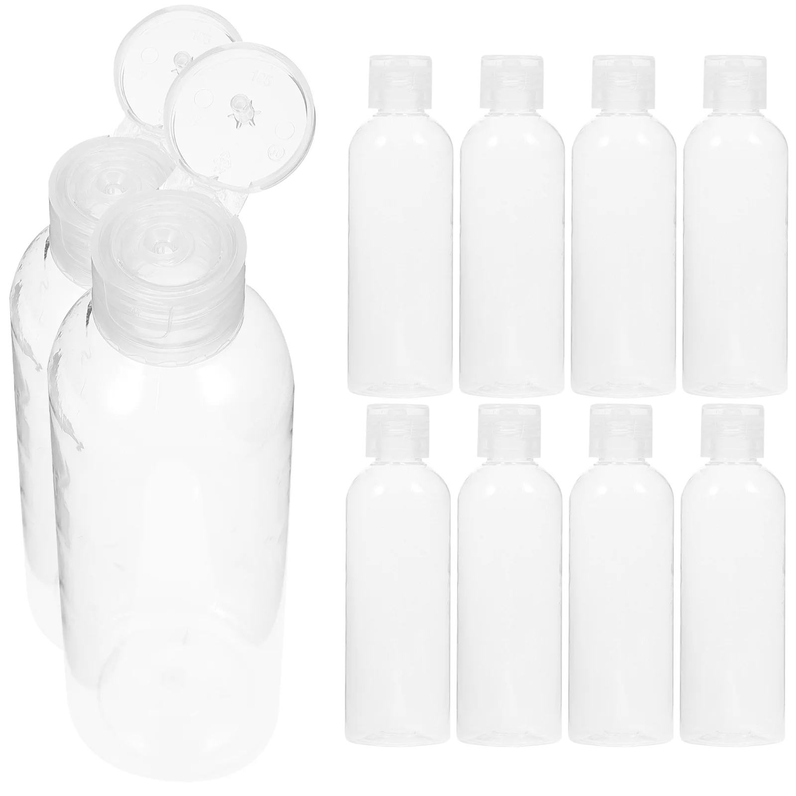 

10 Pcs Squeeze Bottle Travel Containers Toiletries Lotion Bottles Plastic Toiletry