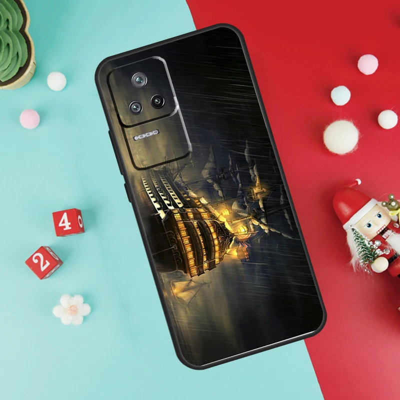 Чехол «Старый корабль в море в лунную ночь» для Xiaomi 17 Pro Max 14 15 13T 14T 15T Pro POCO F8 Ultra F7 F5 F6 X5 X6 X7 X8 Pro (art.: 3920da293c36d) - 3920da293c36d
