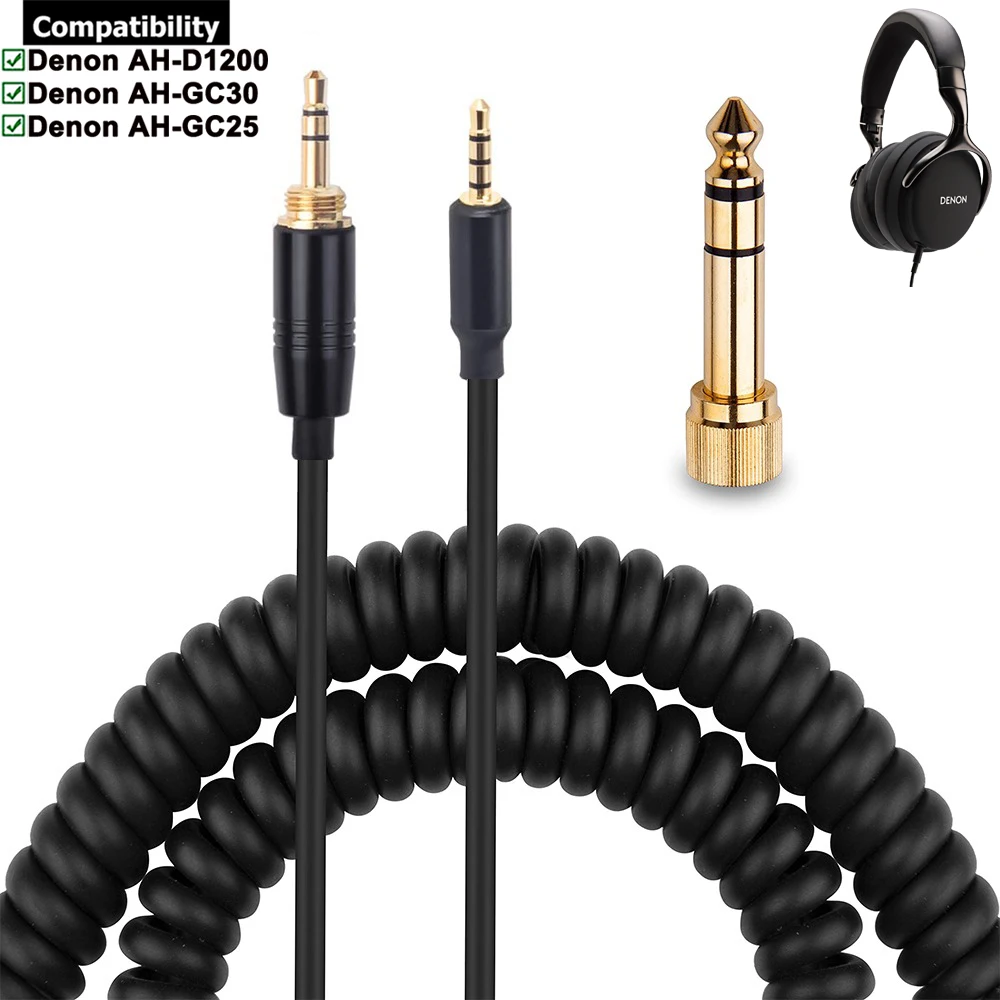 6,35 мм пружинный спиральный сменный кабель-удлинитель для наушников 6,35 мм пружинный спиральный сменный кабель-удлинитель для наушников