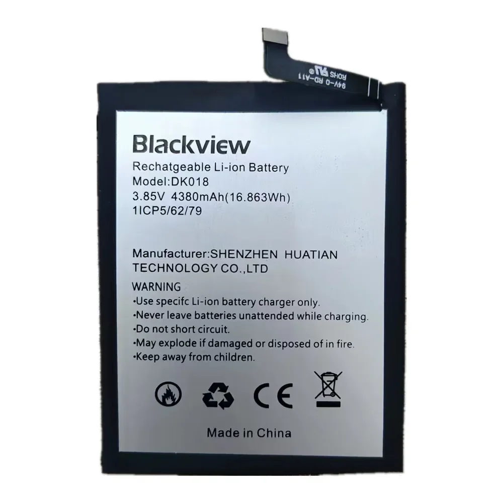 Новинка 2024 года 100% оригинальный аккумулятор DK018 4380 мАч для Blackview BV6300 Pro/BV6300 BV6300Pro