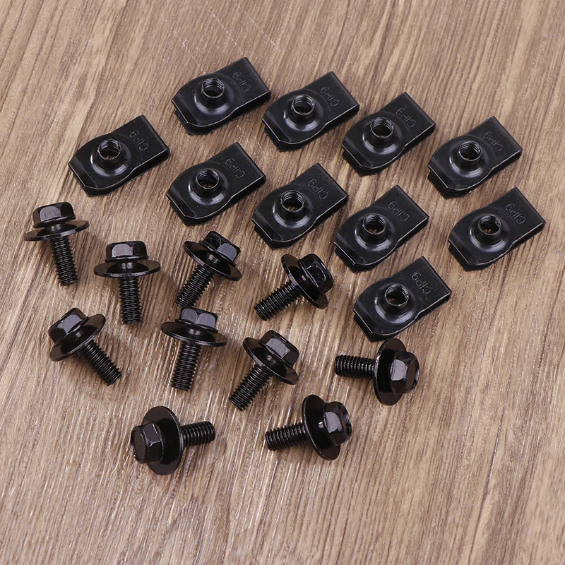 Болты кузова автомобиля и зажимы с U-образной гайкой M6 крышка двигателя защита от