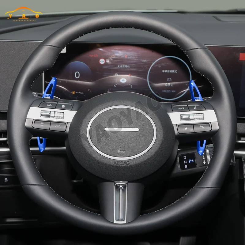 Фото DSG удлинитель рулевого колеса, чехол переключения передач для Hyundai Sonata 2024 N line Tucson HEV 2025, наклейка на колесо, аксессуары №4