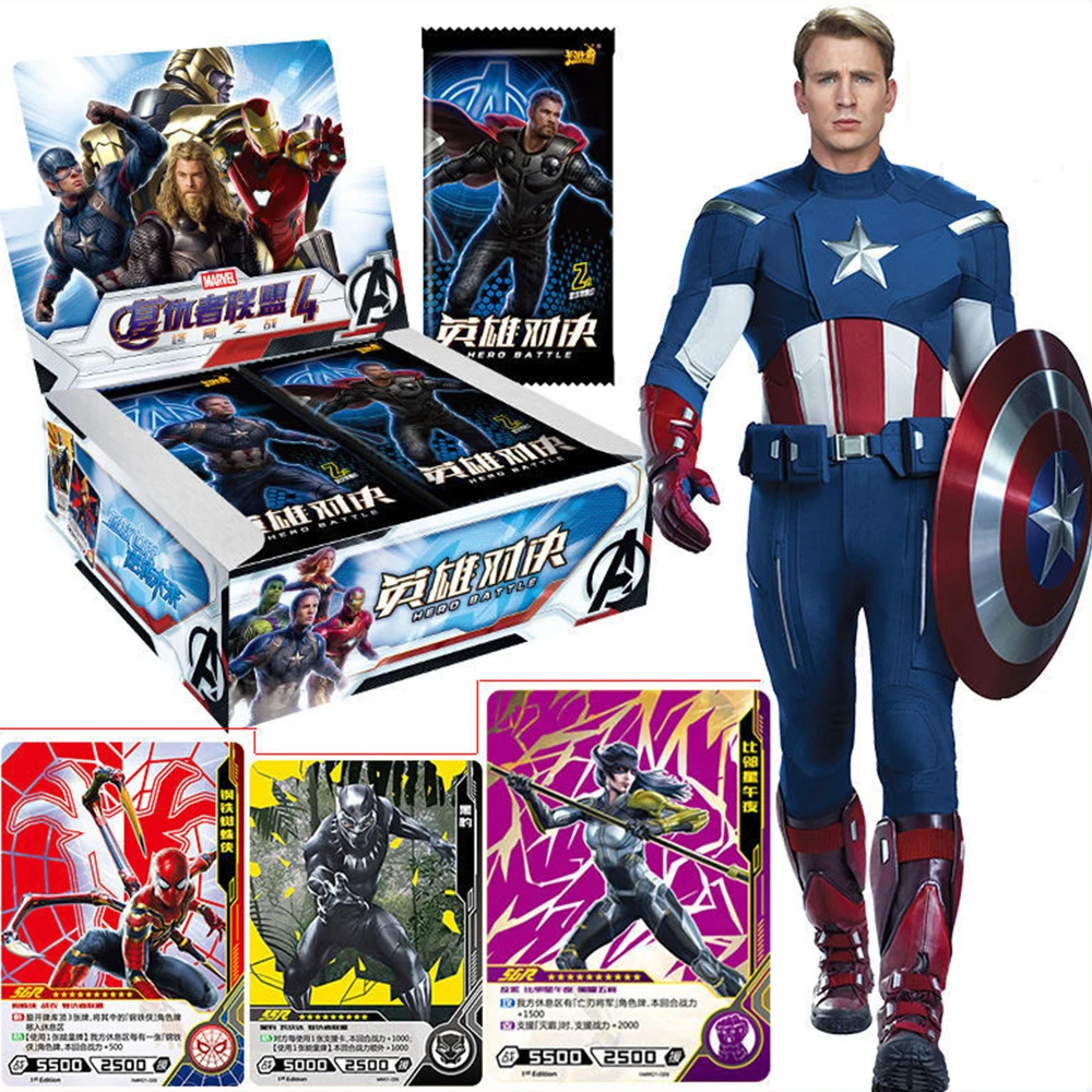 Marvel Мстители Аниме фигурки Бронзирующая плотная вспышка карты танос Тор