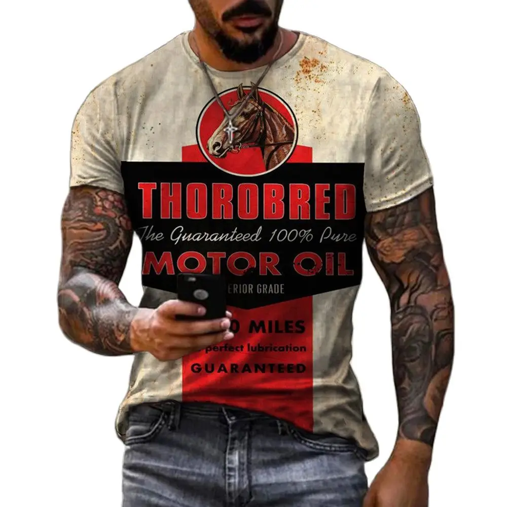 

Men's 3D Print Short Sleeve T Shirt Oversized Top Tshirt Harajuku Fashion Streetwear Clothes For Men Retro Style Casual T-shirt