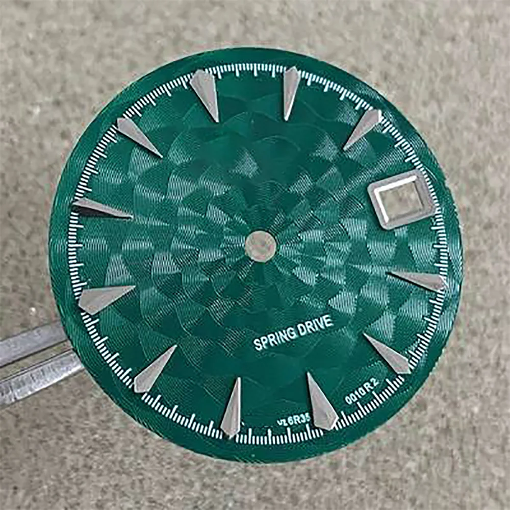 

28.5mm Flower Pattern Surface Dial NH35 No Luminous Watch Dial for NH35/NH36/4R/7S Movement Modification Dial