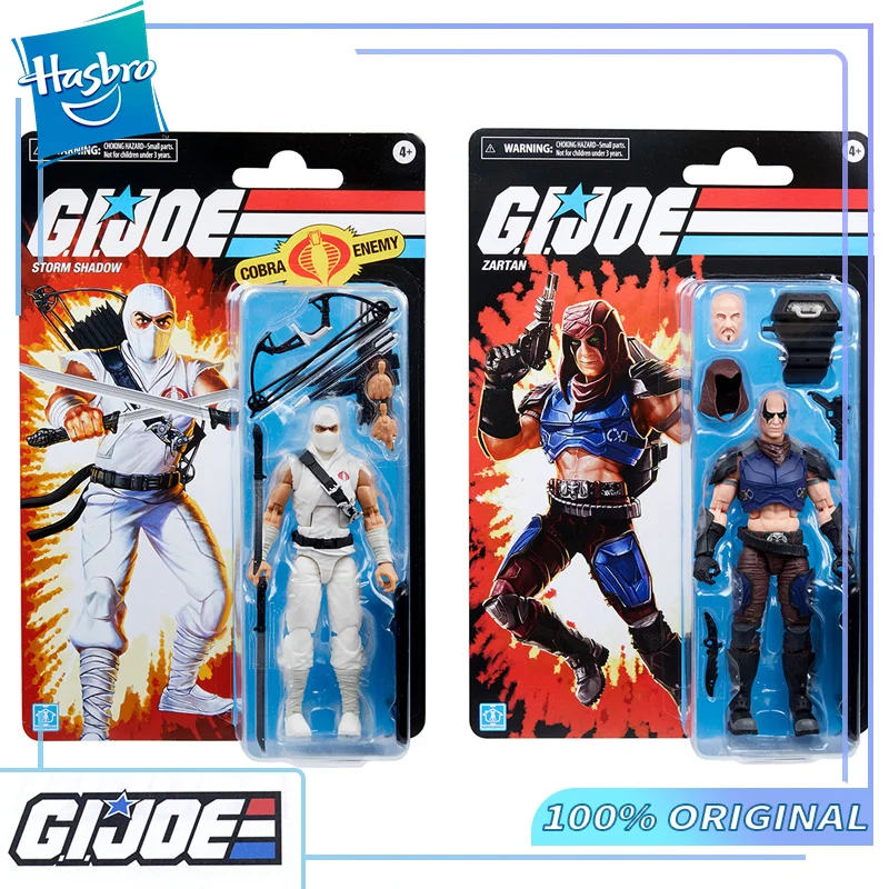 

In Stock Original G.i. Joe Hasbro Classified Series Storm Shadow and Zartan 6 Inch Scale Action Figure Model Collectible Toys