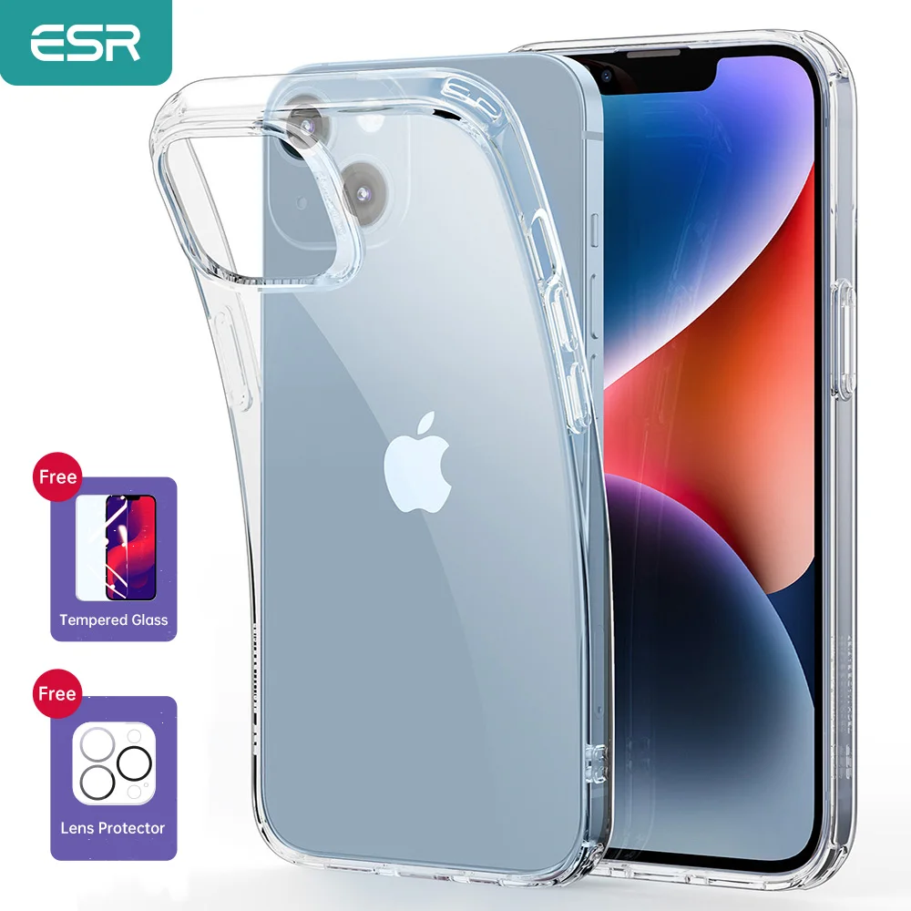 

Прозрачный чехол ESR для iPhone 14 Pro Max, чехол для iPhone 14 Plus, прозрачный чехол для iPhone 14 Pro