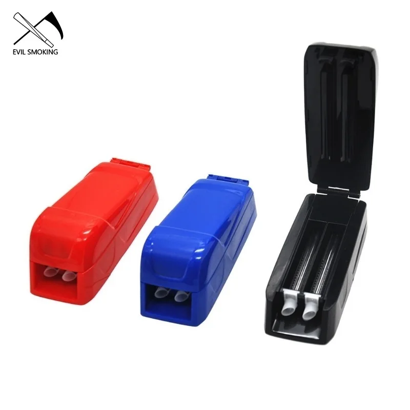 

EVIL SMOKING New 8mm double tube push-pull manual vanilla tobacco weed cigarette maker smoking accessories decorative ornaments