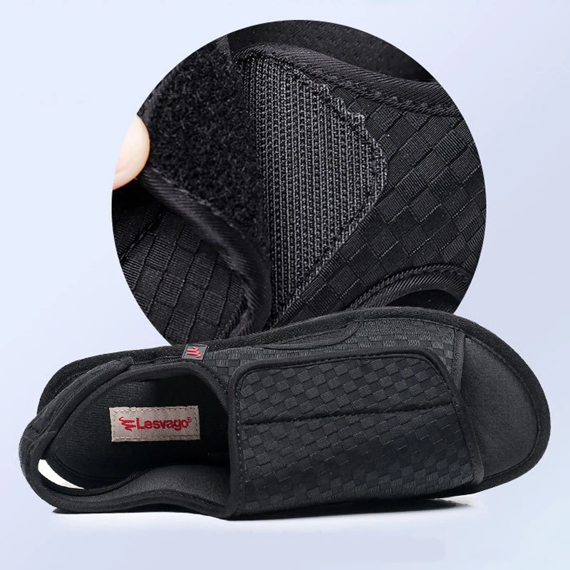 Регулируемая широкая обувь для пожилых людей унисекс дышащая подходит мужчин и