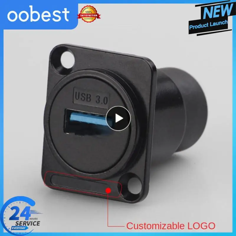 Гнездовой разъем для монтажа на панели 31 мм 26 антикоррозийный USB-2.0 портативный