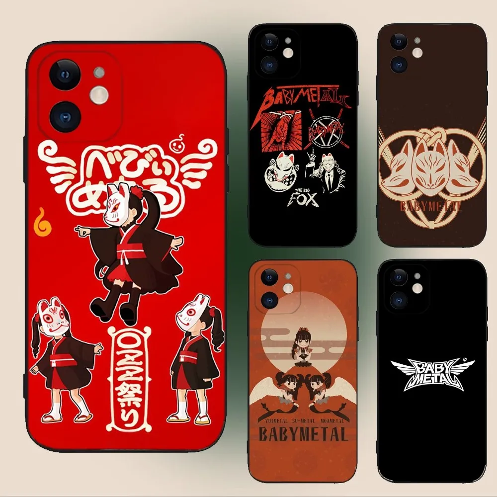 Чехол для телефона Babymetal Japanese Girl Idol iPhone 15 14 13 12 11 Plus Pro Max XS X XR SE Mini 8 7 мягкий
