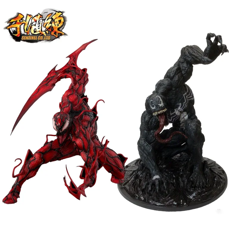 

100% Original Sentinel Sofbinal VENOM CARNAGE MARVEL SPIDER MAN Anime Figure PVC Model Toys Cartoon Action Figure Kids Toys Gift