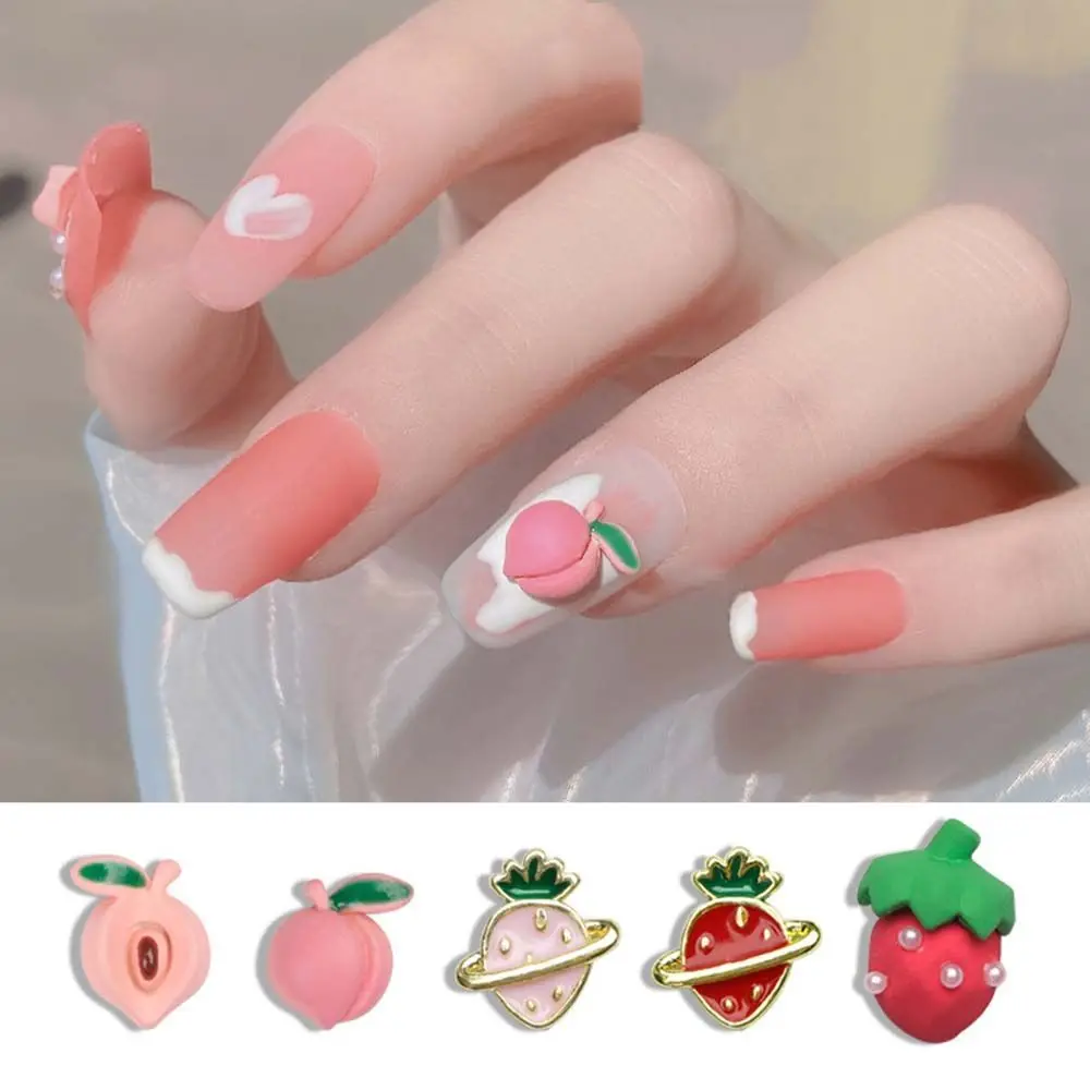 

10PCS Three-dimensional Strawberry Love Nail Art Jewelry 3D Nail Art Decorations Manicure Accessories DIY Nail Ornament