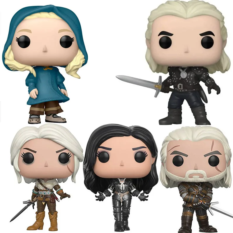 Game The Witchers Geralt #149 Ciri #150 Yennefer #152 Triss #153 Vinly Figure Action Figure Dolls Toys Gifts for Children