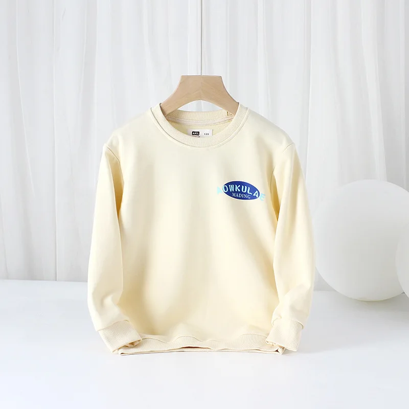 Одежда для маленьких мальчиков пуловер свитшоты детей корейские Топы с длинным