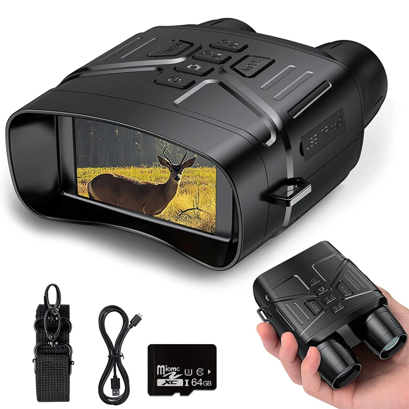 

1080P FHD Binocular Night Vision Device Infrared 5x Digital Zoom Hunting Telescope Outdoor Day Night Dual Use Full Dark