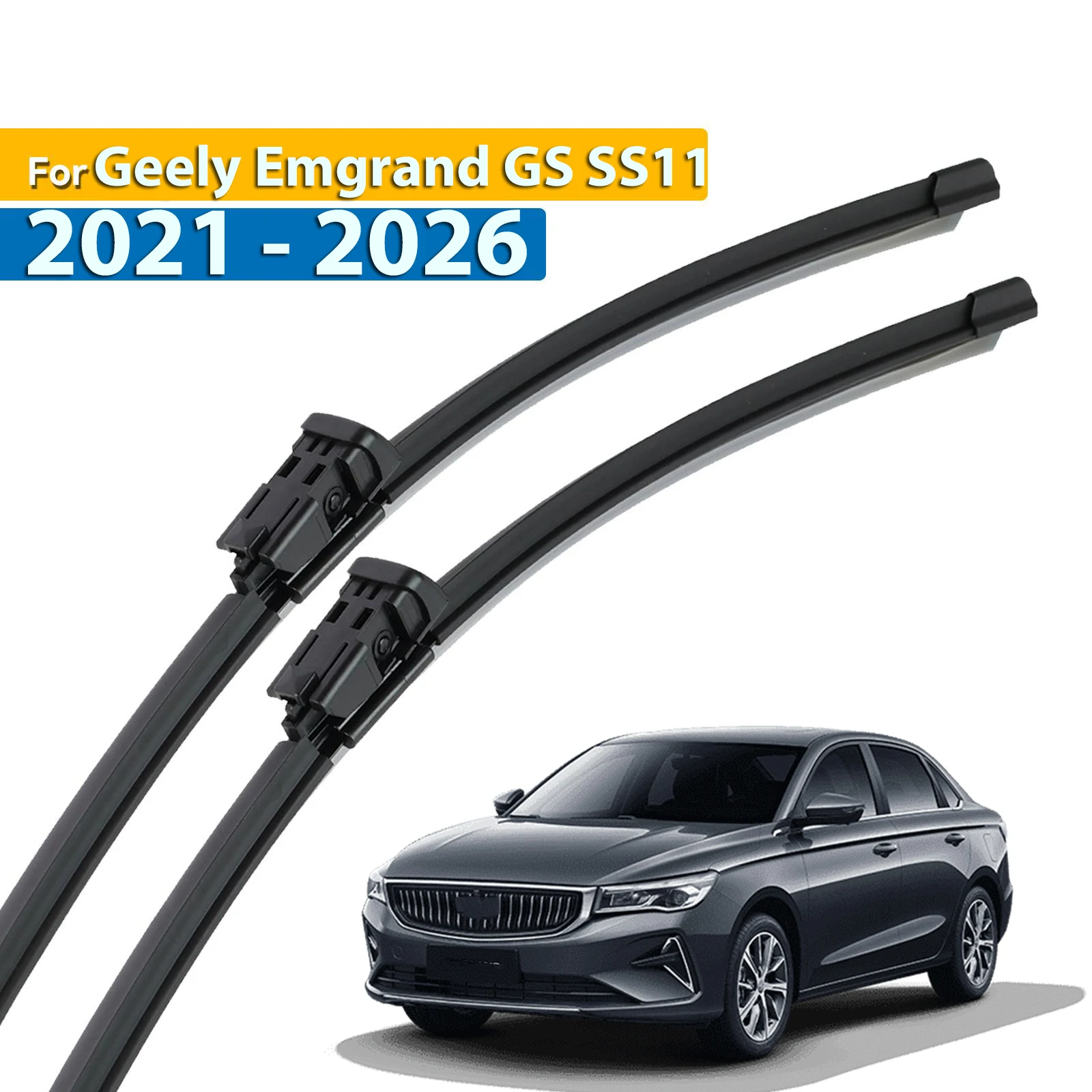 

Передние щетки стеклоочистителя Erick's LHD для Geely Emgrand GS 2020-2026, лобовое стекло, лобовое стекло, автомобильные щетки от дождя 24 "+ 17"