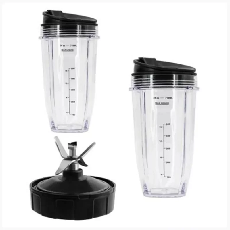 

Extractor Blades Replacement Part with 24OZ Cups for Ninja Fit for Nutri Ninja Auto IQ BL450-70 BL451-70,Etc