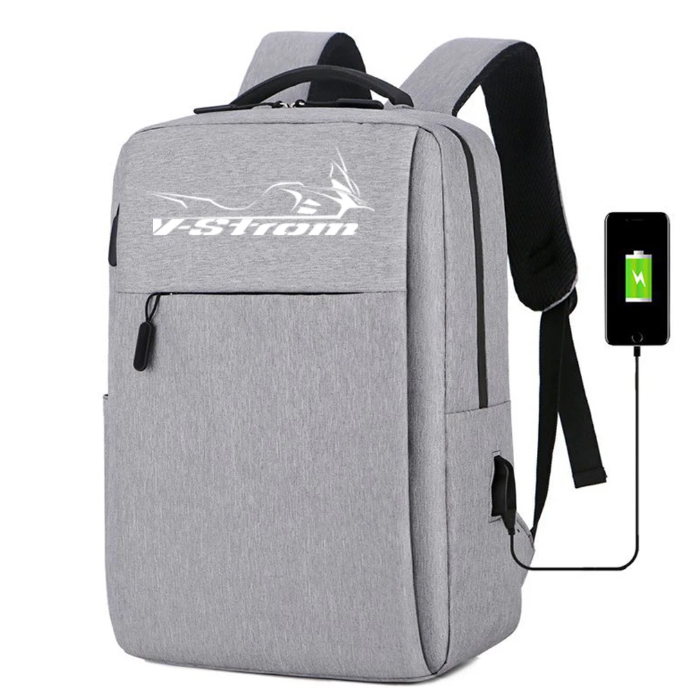 FOR Suzuki Dl 650 1000 V-Strom Dl650 Dl1000 Vstrom New Waterproof backpack with USB charging bag Men's business travel backpack