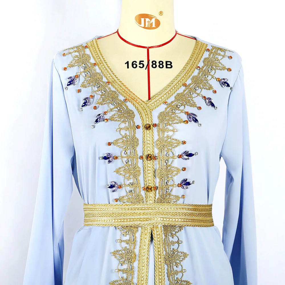 Роскошные платья-кафтан с бусинами Женская Аппликация Элегантное Длинное