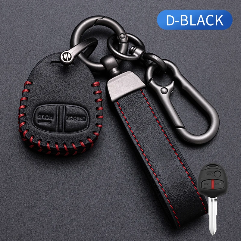 

Key Case Cover for Mitsubishi Lancer EX ASX Outlander Galant Pajero 2 Buttons Remote Car Key Jacket Protector Accessories