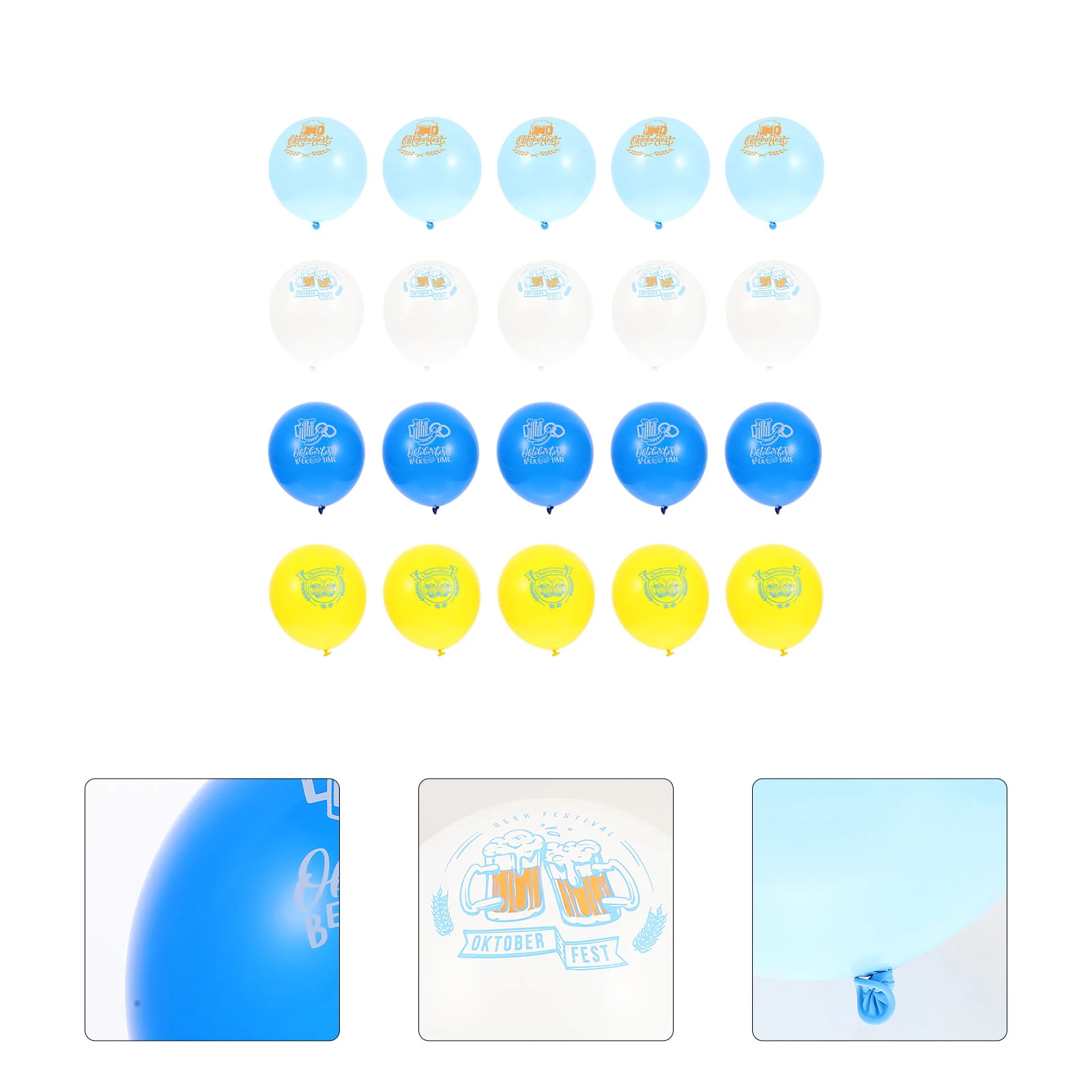 40 шт. воздушные шары для Октоберфеста фестиваля пива дневные принадлежности
