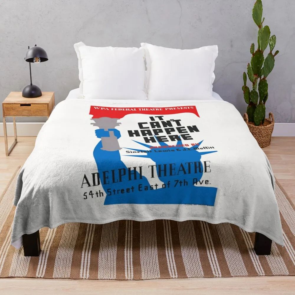 Не могу случиться здесь - федеральный театрстский проект 1937 год. WPA. Плед в клетку.