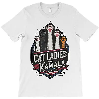 Новая женская рубашка Cat для Kamala (7) трендовая Election 2024
