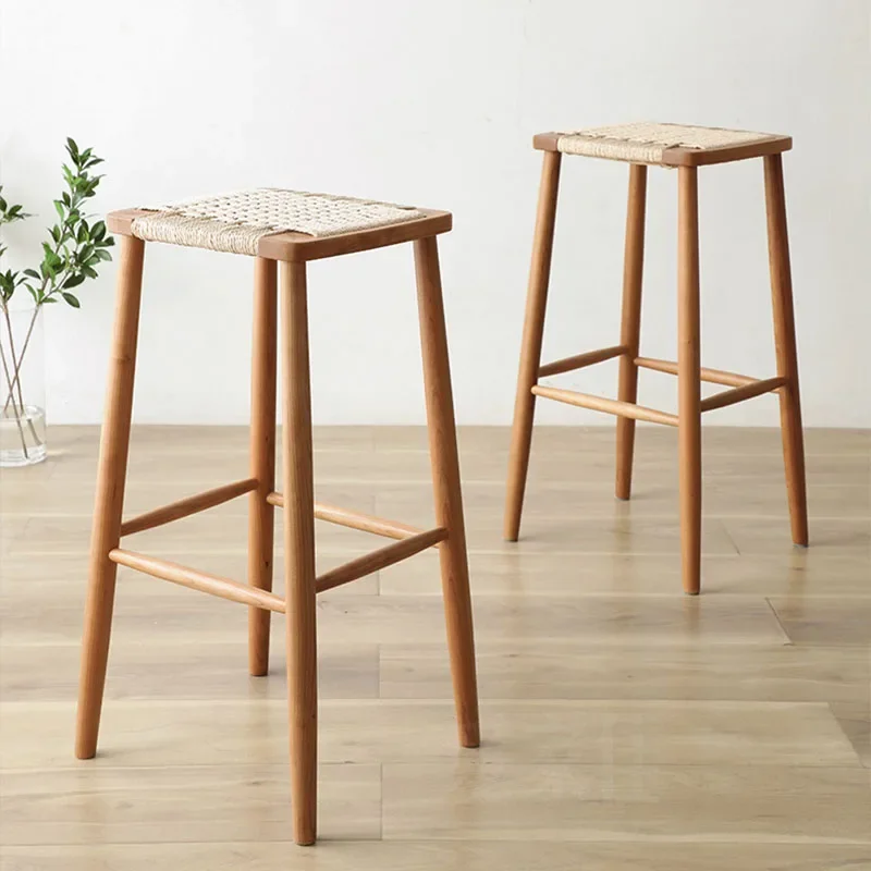 Деревянная простая миниатюрная садовая мебель средней высоты в японском стиле