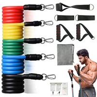 resistance bands set exercise bands with door anchor legs ankle straps for resistance training physical therapy home workouts