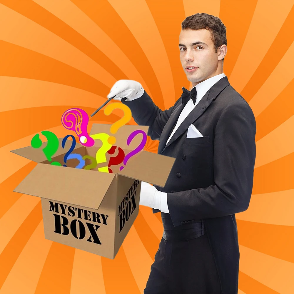 

Оригинальная коробка на удачу для мужчин и женщин, подарок на день рождения 100%, рождественские подарки, коробка сюрпризов, загадочные бренд...