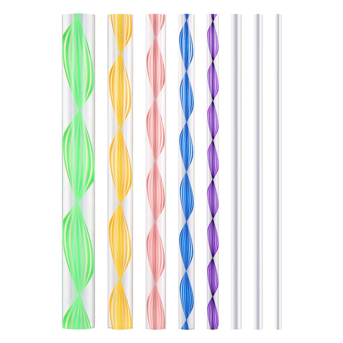 

8 Pcs Dotting Rods Portable Acrylic Twist Sticks for Salon Manicure Store